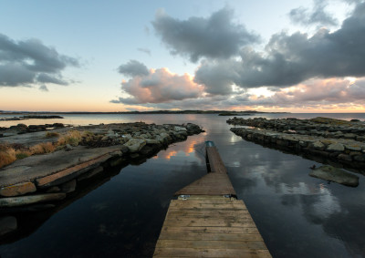 Ut på bryggen