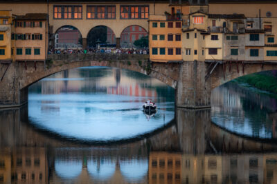 Båt ved Ponte Vecchio 1